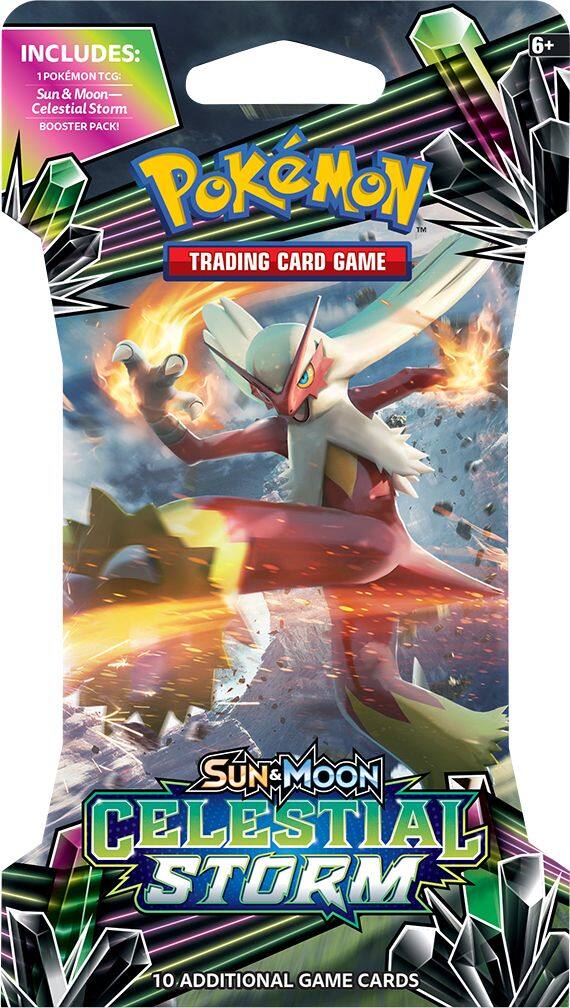 Front. Pokémon - Sun & Moon - Celestial Storm Sleeved Booster Trading Cards - Styles May Vary.