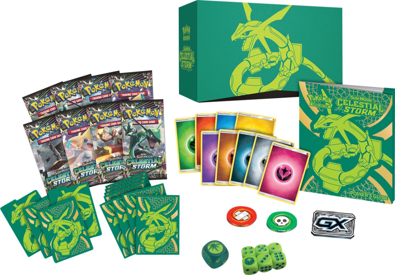 Best Buy Pokemon Tcg Sun Moon Celestial Storm Elite Trainer Box Trading Cards