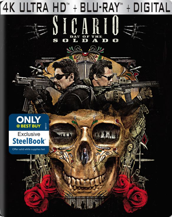  Sicario: Day of the Soldado [SteelBook] [Digital Copy] [4K Ultra HD Blu-ray/Blu-ray] [2018]