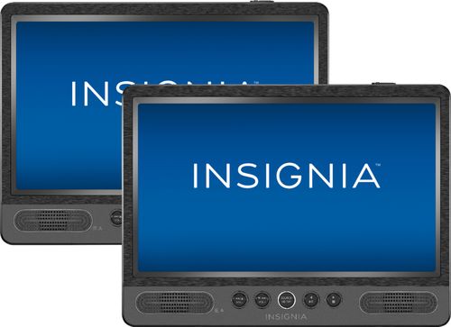 Insigniaâ„¢ - 10 Dual Screen Portable DVD Player - Black was $179.99 now $99.99 (44.0% off)