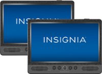 Front Zoom. Insignia™ - 10" Dual Screen Portable DVD Player - Black.