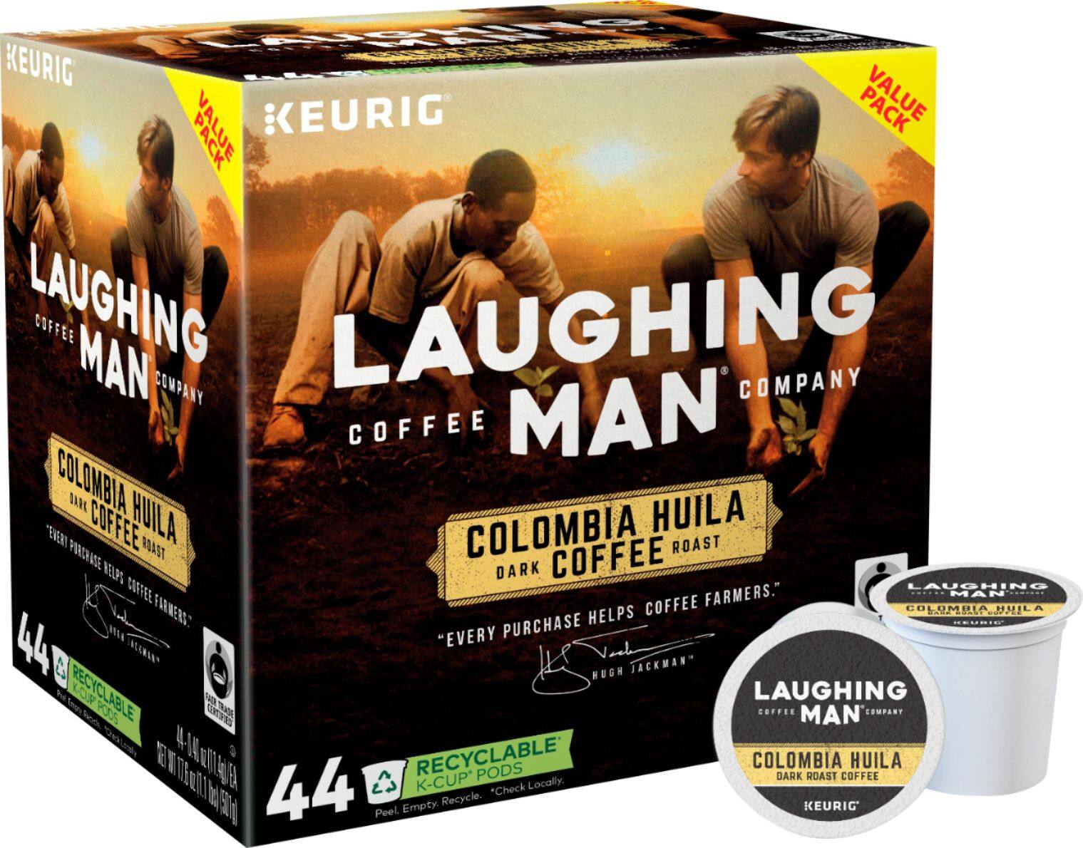 Best Buy Laughing Man Colombia Huila KCup Pods (44Pack) 5000200538