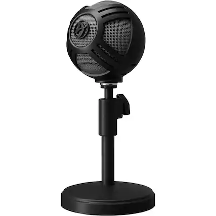 Front. Arozzi - Sfera Professional Grade Gaming/Streaming/Office Microphone - Black.