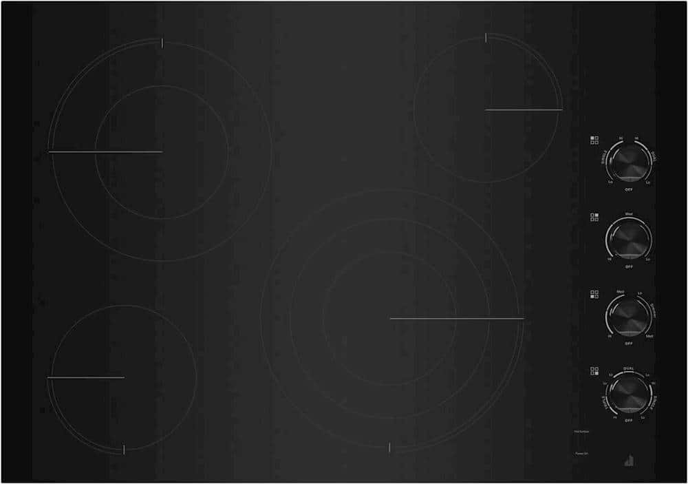 JennAir - 30" Electric Cooktop - Black - Front_Zoom