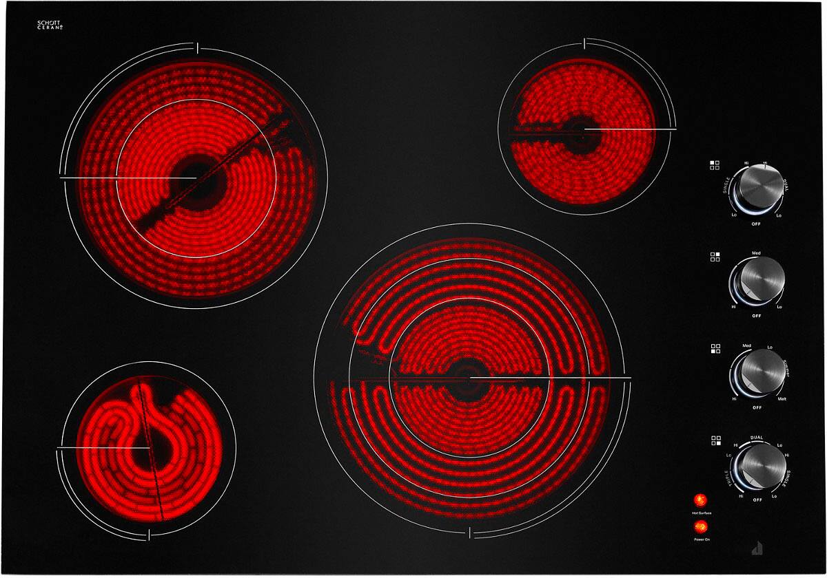 Alt View 11. JennAir - 30" Electric Cooktop - Black.