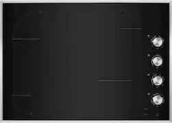 JennAir - 30" Electric Cooktop - Black - Front_Zoom