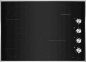 JennAir - 30" Electric Cooktop - Black - Front_Zoom