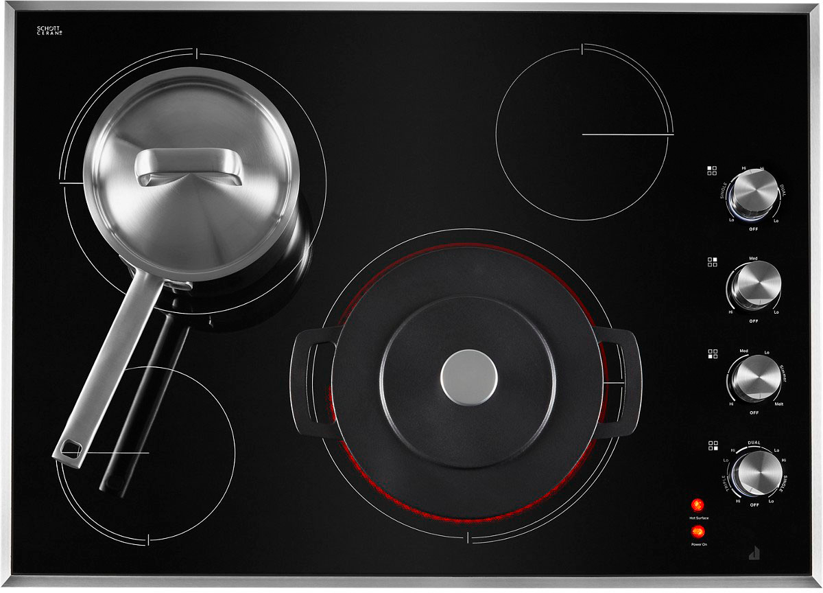 Alt View 12. JennAir - 30" Electric Cooktop - Black.