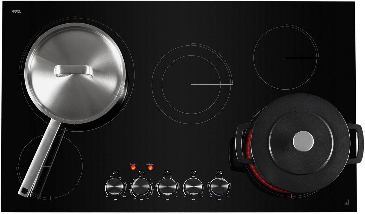 Alt View 12. JennAir - 36" Electric Cooktop - Black.