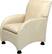 Angle Standard. Opulence Home - Lorenzo Leather Chair - Softy Natural.