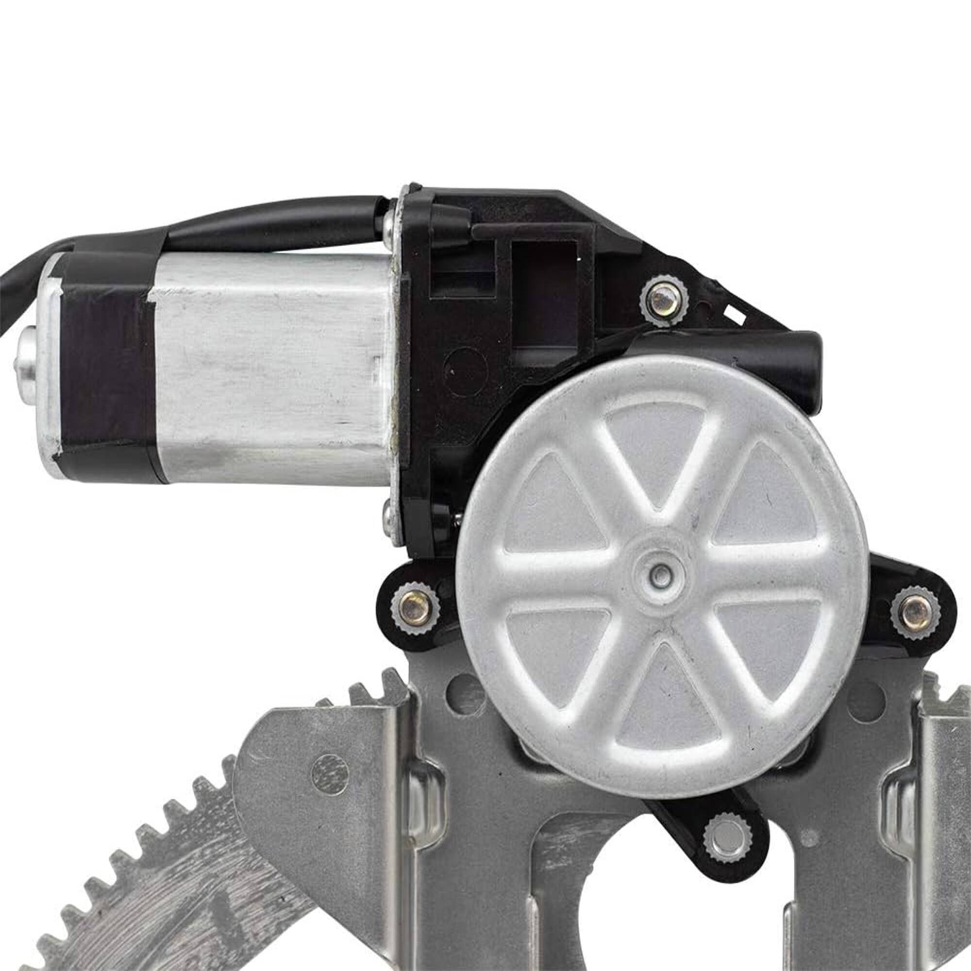 Alt View 5. Brock - Brock Replacement Passenger's Front Power Window Lift Regulator with Motor, Left - Silver.