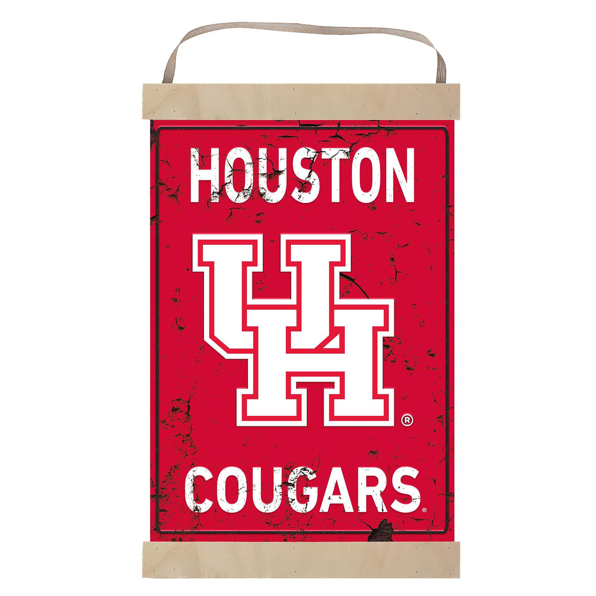 Jardine Houston Cougars Retro Logo Banner Sign Red - Best Buy