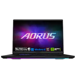 GIGABYTE - AORUS MASTER 16 Gaming Laptop - 240Hz 2560x1600 OLED - RTX 5080 - AMD Ryzen 9 9955 - 1TB SSD - 32GB DDR5 RAM - Black