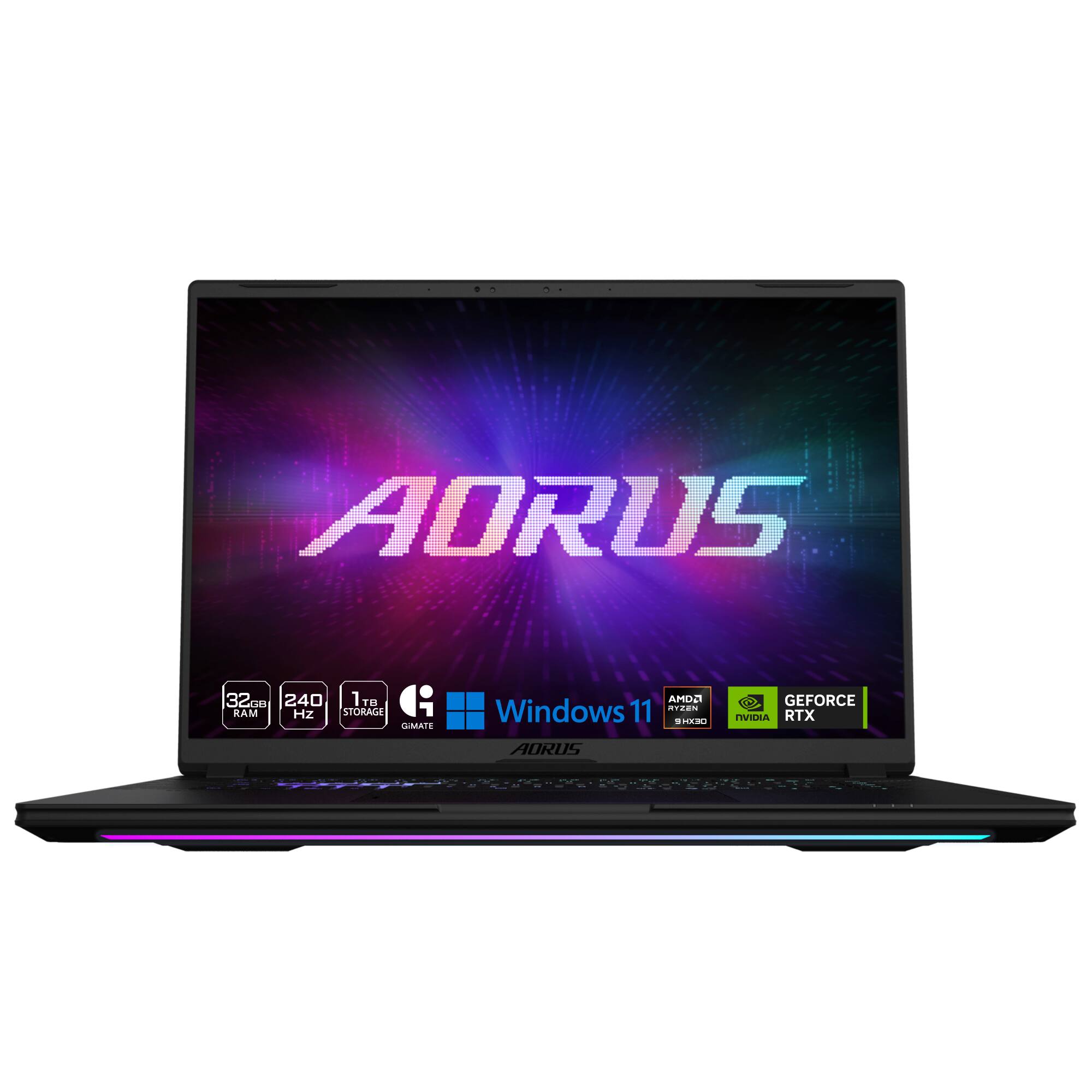AORUS 32" 144Hz 240Hz 1TB STORAGE AMD Ryzen 9 5900HX Windows 11 NVIDIA GEFORCE RTX AORUS