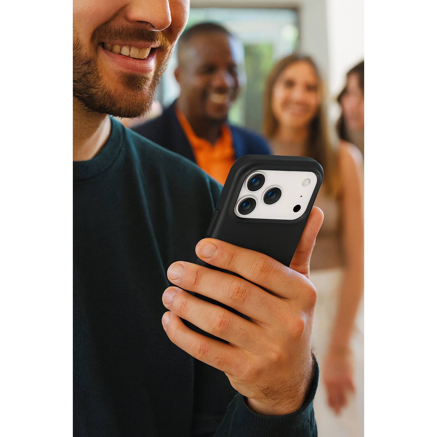 Alt View 3. SaharaCase - Apple iPhone 17 Pro Max Silicone Case | Compatible with Magsafe | Smooth Finish | Venture Series - Scorpion Black.