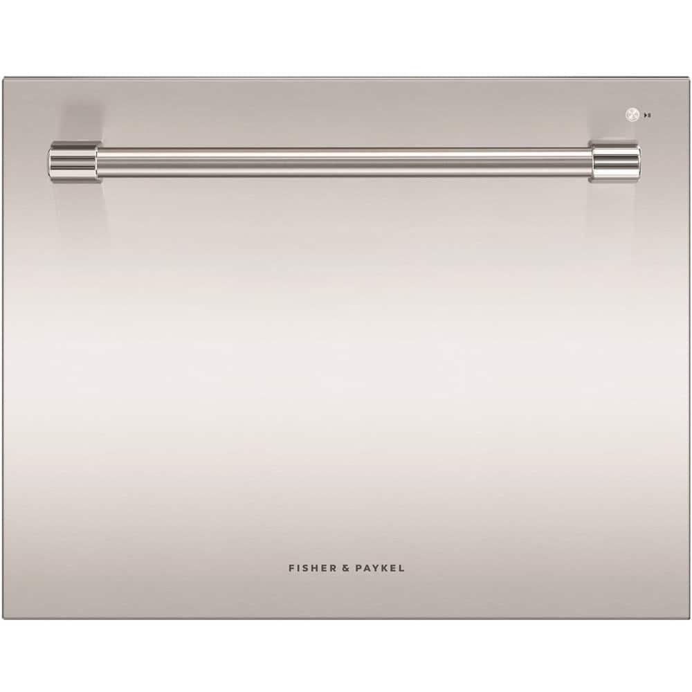Front. Fisher & Paykel - 24" Front Control Built-In Dishwasher - Stainless Steel.