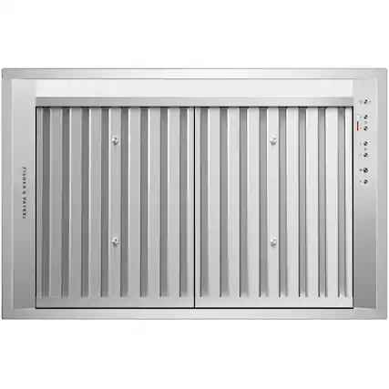 Front. Fisher & Paykel - 29" Externally Vented Range Hood - Stainless Steel/Aluminum.