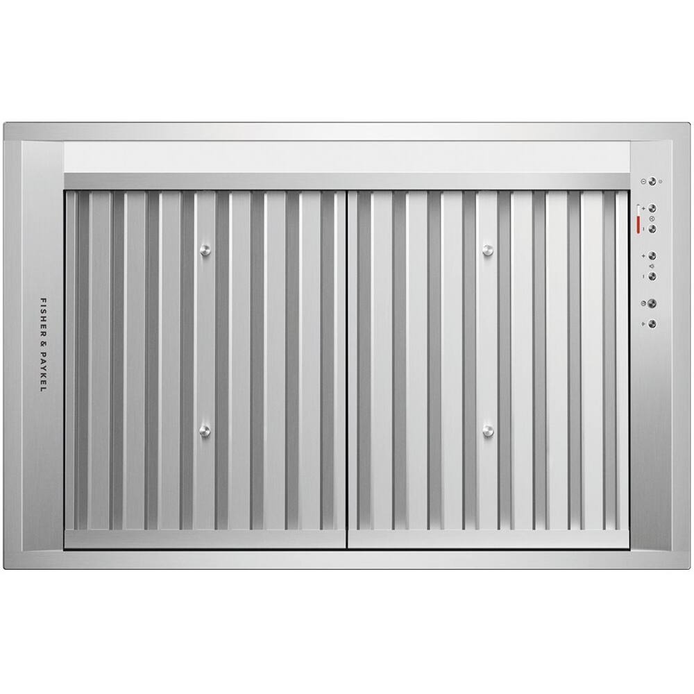 Front. Fisher & Paykel - 29" Externally Vented Range Hood - Stainless Steel/Aluminum.