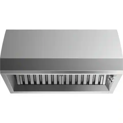 Front. Fisher & Paykel - Professional 36" Externally Vented Range Hood - Stainless steel.