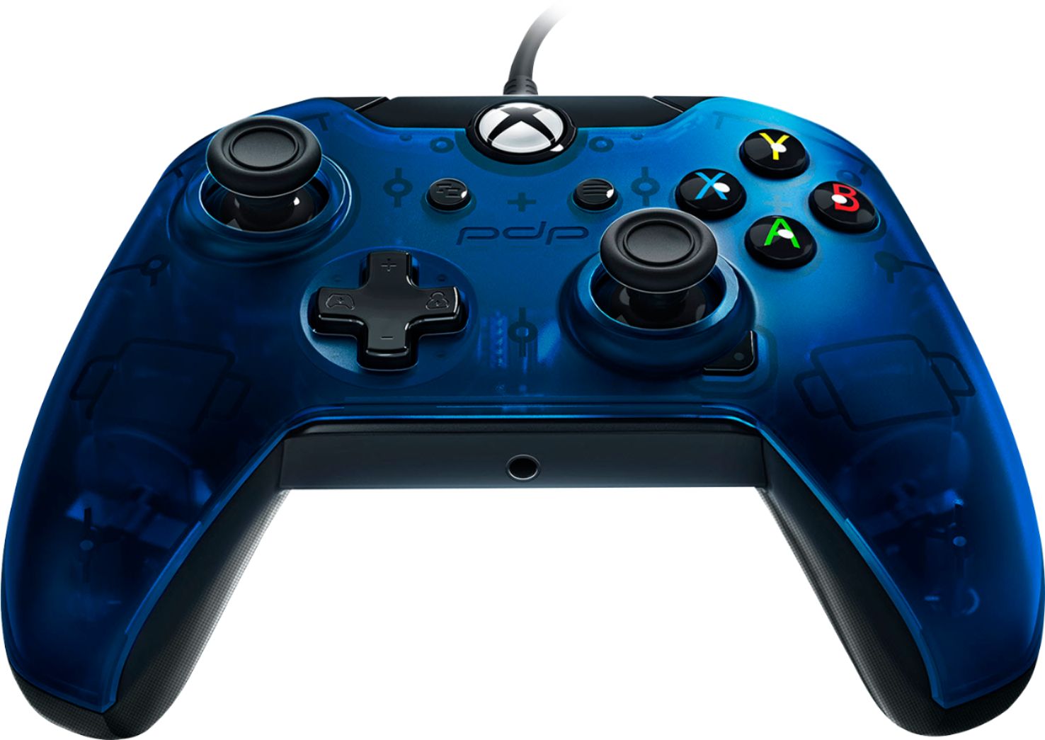 Best Buy Pdp Deluxe Wired Controller For Pc And Xbox One Blue 048 129 Na Bl