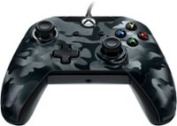 Front Zoom. PDP - Deluxe Wired Controller for PC and Xbox One - Black Camo.