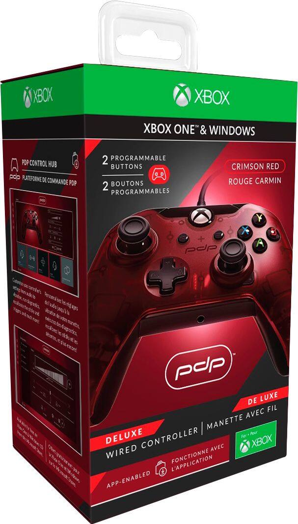 Alt View 12. PDP - Deluxe Wired Controller for PC and Xbox One - Red.