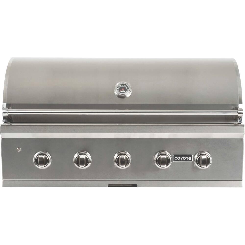 Angle. Coyote - C-Series 42" Built-In Gas Grill - Stainless Steel.
