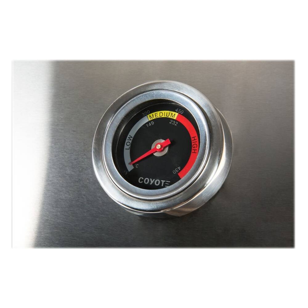 Alt View 11. Coyote - C-Series 42" Built-In Gas Grill - Stainless Steel.