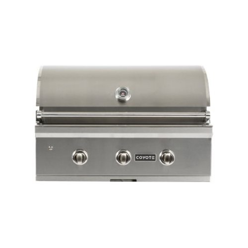 Angle. Coyote - C-Series 34" Built-In Gas Grill - Stainless Steel.