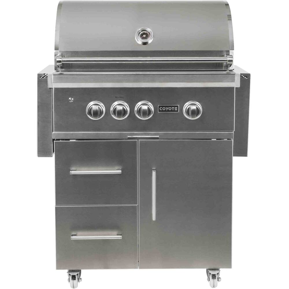 Angle. Coyote - S-Series Gas Grill - Stainless Steel.