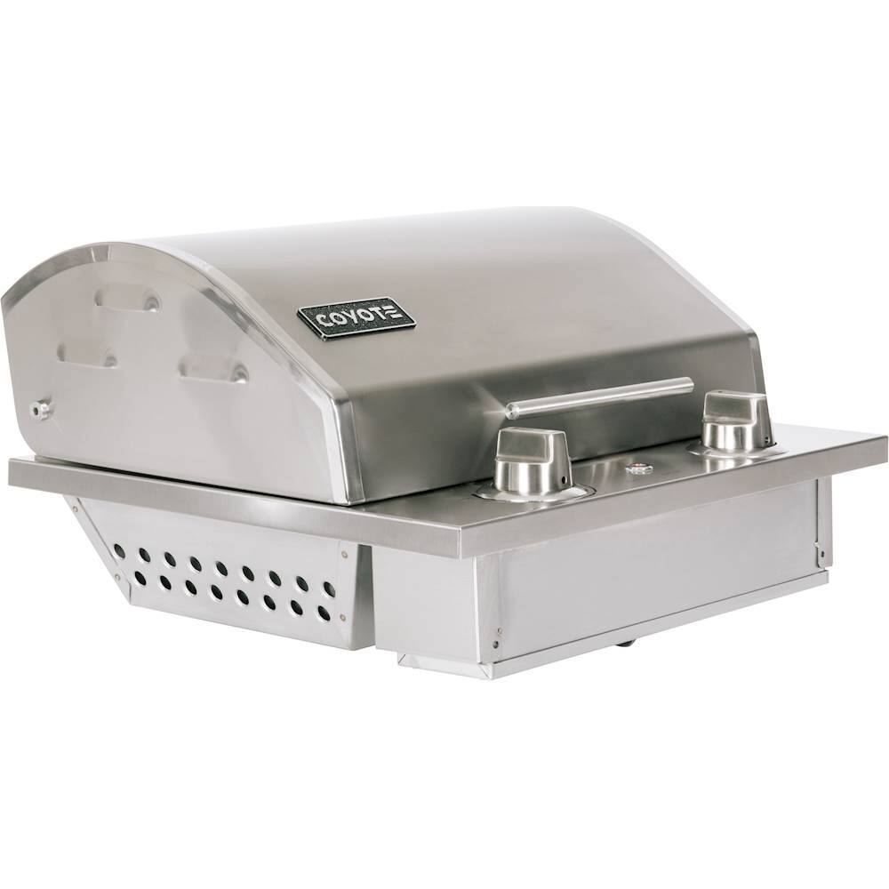 Angle View: Coyote - Island Cart for C1EL120SM Electric Grill - Stainless Steel