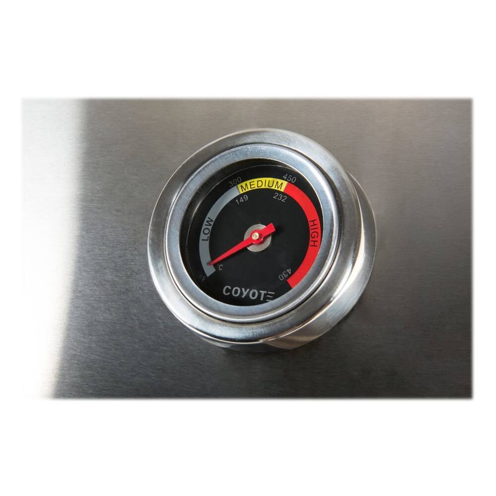 Alt View 13. Coyote - S-Series 35.5" Built-In Gas Grill - Stainless Steel.