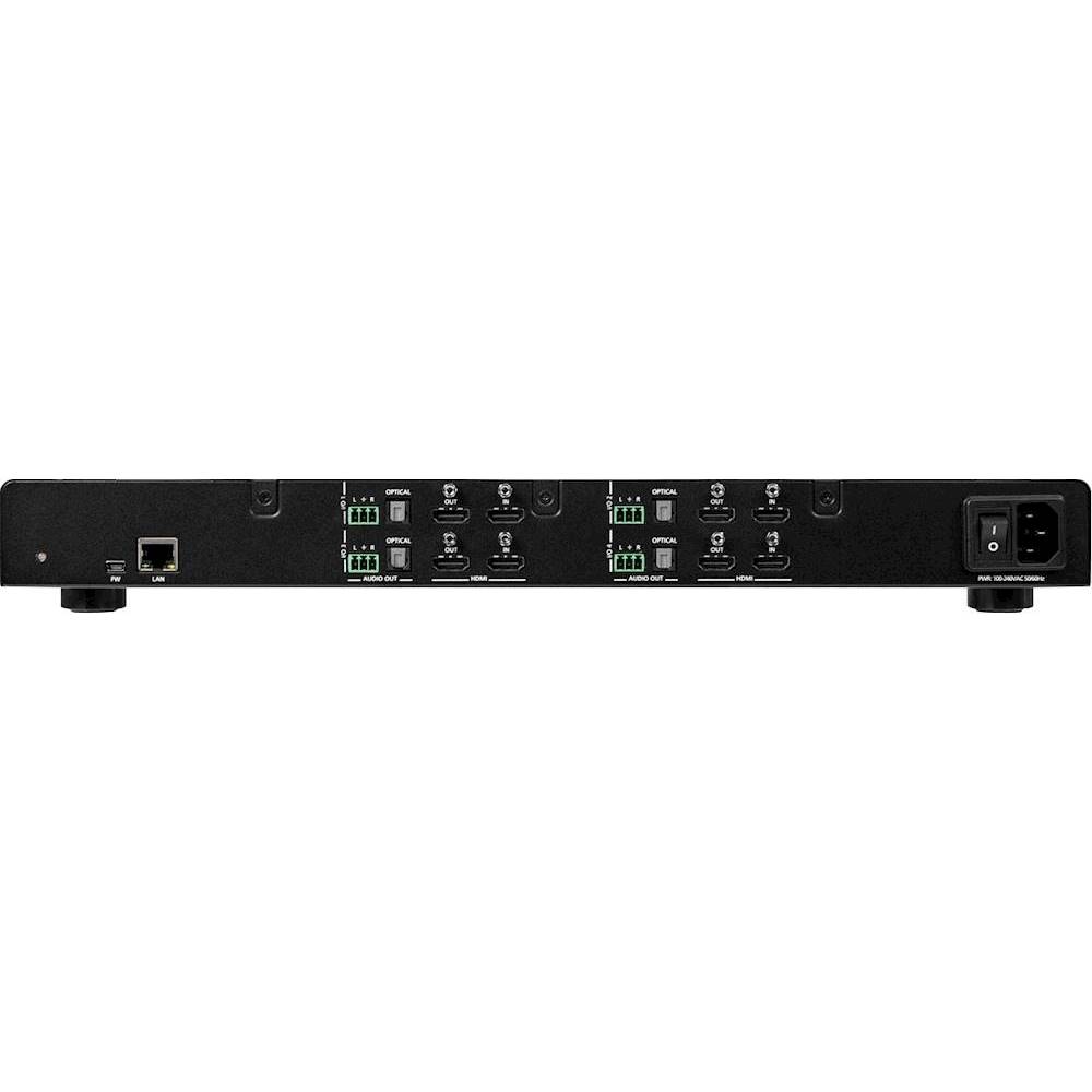 Back View: Atlona - Omega Series 4K/UHD HDMI Over HDBaseT Receiver - Black