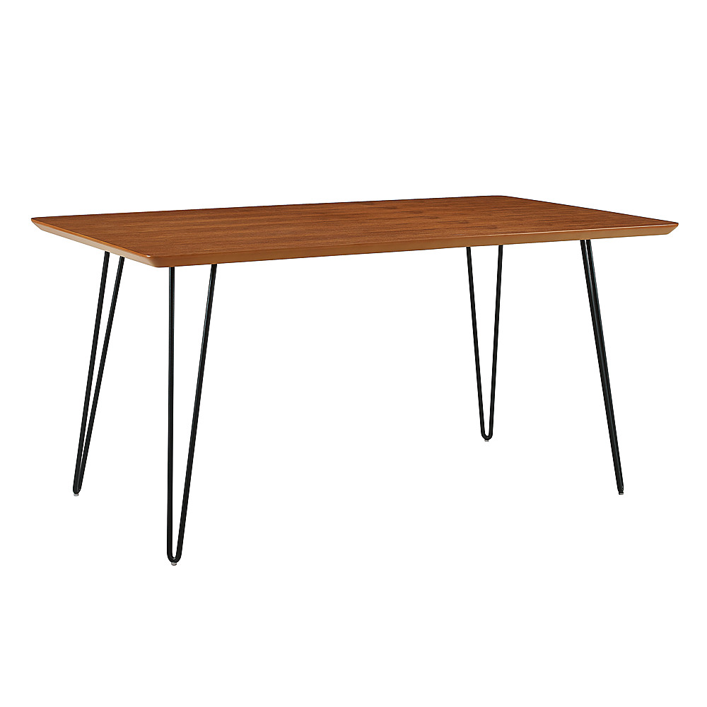 Angle View: Walker Edison - Modern Rectangle Dining Table - Walnut
