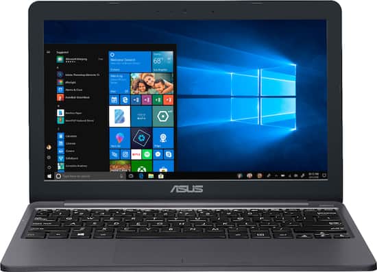ASUS - 11.6" Laptop - Intel Celeron - 2GB Memory - 32GB eMMC Flash Memory - Star Gray - Front_Zoom