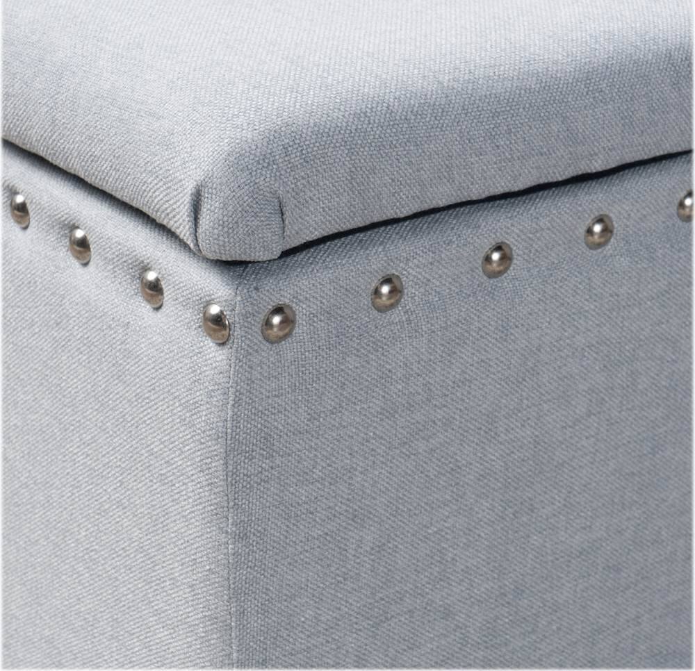 Best Buy Noble House Flagler Storage Ottoman Light Gray 300236