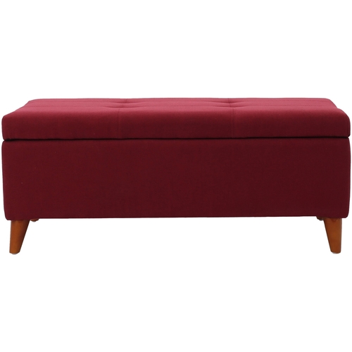 Noble House - Englewood Storage Ottoman - Red