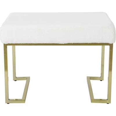 Noble House - Macomb Upholstered Bench - White