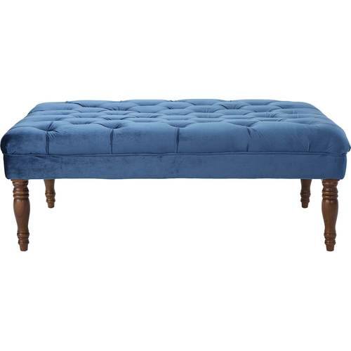 Noble House - Wadena Upholstered Bench - Cobalt