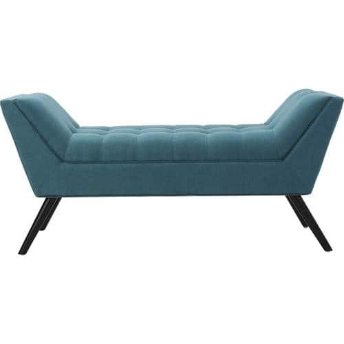 Noble House - Rockford Upholstered Bench - Dark Teal