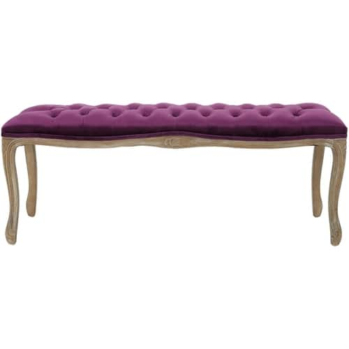 Noble House - Pinehurst Upholstered Bench - Eggplant