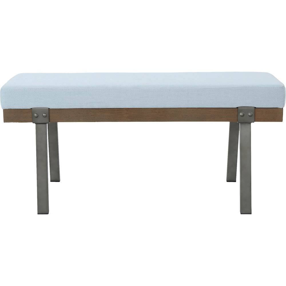 Best Buy Noble House Upholstered Bench Light Sky 303286