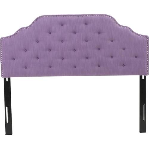 Noble House - Lancaster 62" Full-Size/Queen Upholstered Headboard - Light Purple