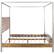 Alt View 13. Noble House - Codington 63" Queen-Size Canopy Bed - Natural & Gray.