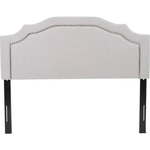 Noble House - 62" Wellington Full-Size/Queen Upholstered Headboard - Light Gray