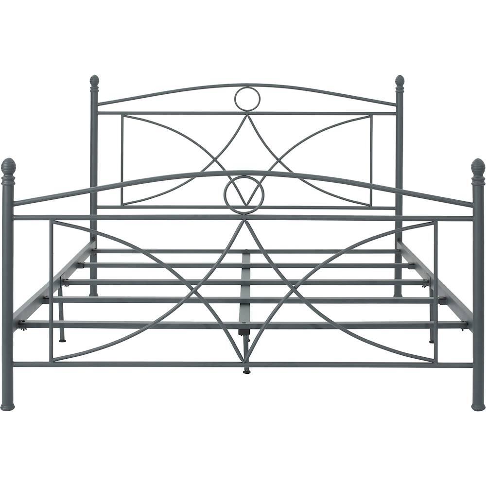 Best Buy Noble House Grayson Queen Bed Matte Dark Gray 303219