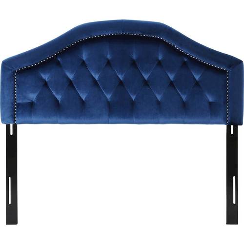 Noble House - Sinton 62" Full-Size/Queen Upholstered Headboard - Navy Blue/Black