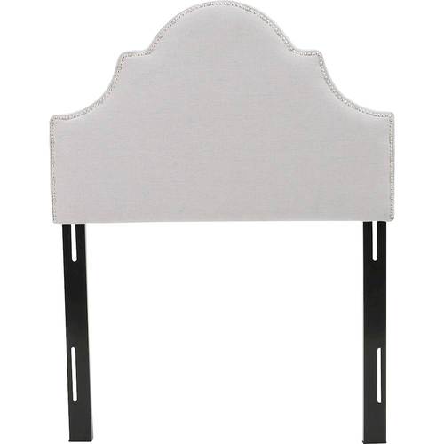 Noble House - Calera 42" Twin-Size Upholstered Headboard - Light Gray