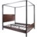 Angle Zoom. Noble House - Codington 63" Queen-Size Canopy Bed - Walnut & Black.