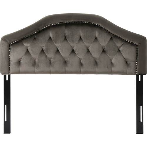 Noble House - Sinton 62" Full-Size/Queen Upholstered Headboard - Gray/Black